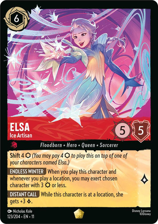 Elsa - Ice Artisan (Floodborn - Hero - Queen - Sorcerer)(123/204 EN 11) (L)