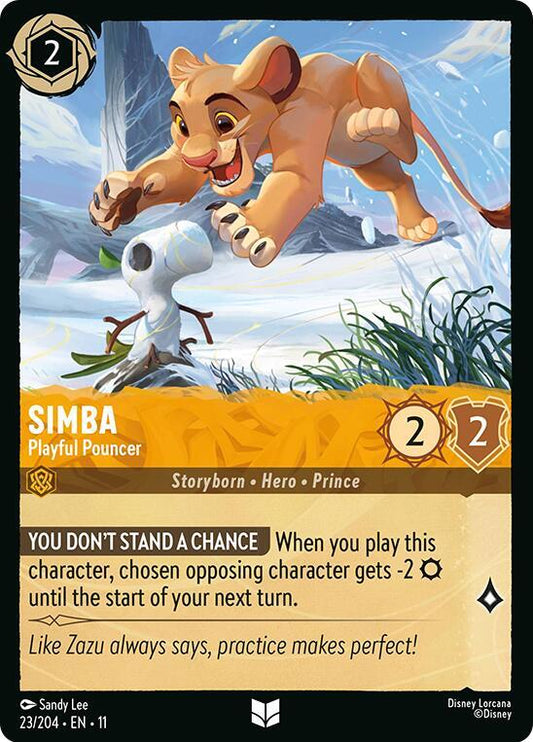 Simba - Playful Pouncer (Storyborn - Hero - Prince)(23/204 EN 11) (U)