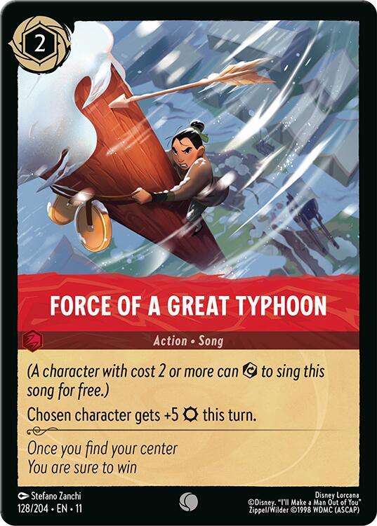 Force of a Great Typhoon (Action - Song)(128/204 EN 11) (C)