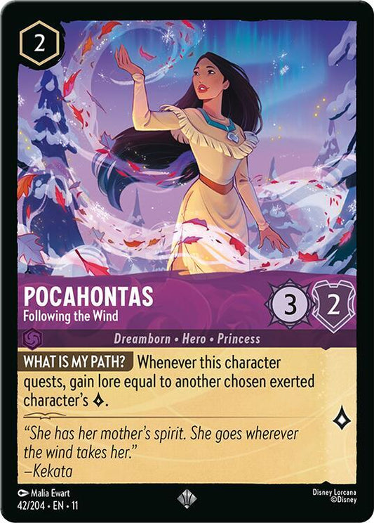 Pocahontas - Following the Wind (Dreamborn - Hero - Princess)(42/204 EN 11) (SR)
