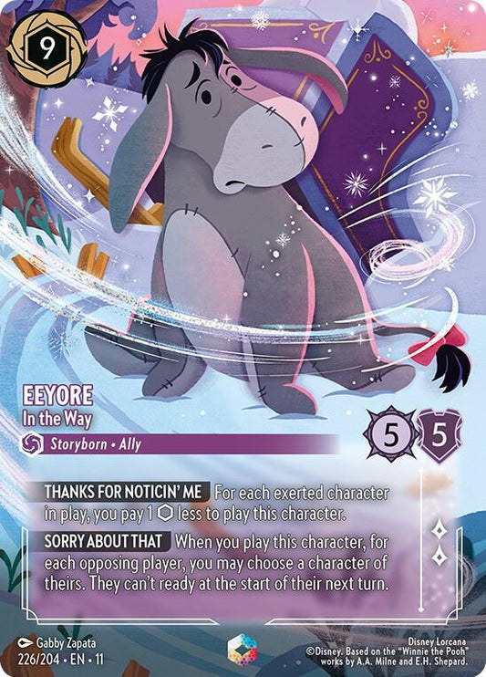 Eeyore - In the Way (Storyborn - Ally)(226/204 EN 11) (Enchanted*) (Alternate Art)