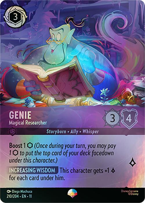 Genie - Magical Researcher (Dreamborn - Ally)(210/204 EN 11) (Epic*) (Alternate Art)