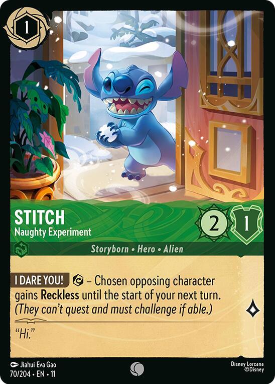 Stitch - Naughty Experiment (Storyborn - Ally - Alien)(70/204 EN 11) (C)