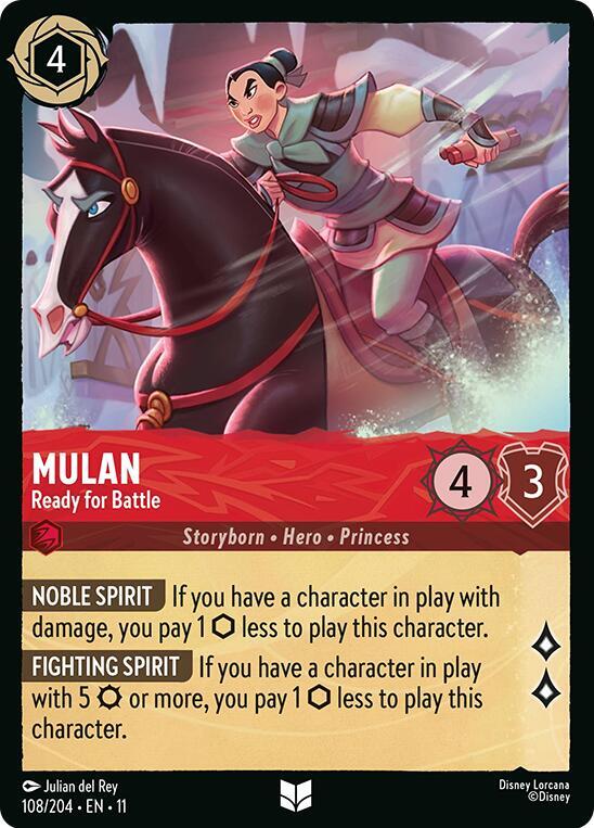 Mulan - Ready for Battle (Storyborn - Hero - Princess)(108/204 EN 11) (U)