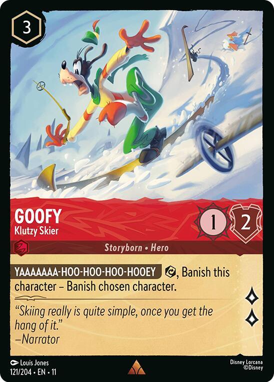Goofy - Klutzy Skier (Storyborn - Hero)(121/204 EN 11) (R)