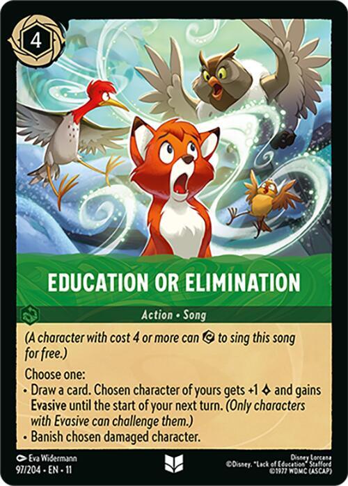 Education or Elimination (Action)(97/204 EN 11) (U)