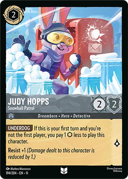 Judy Hopps - Snowball Patrol (Dreamborn - Hero - Detective)(194/204 EN 11) (U)