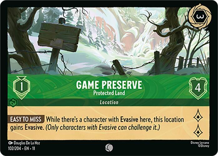 Game Preserve - Protected Land (Location)(102/204 EN 11) (C)