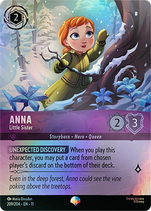 Anna - Little Sister (Dreamborn - Hero - Princess)(209/204 EN 11) (Epic*) (Alternate Art)