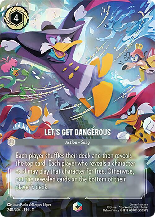 Let's Get Dangerous (Action)(240/204 EN 11) (Enchanted*) (Alternate Art)