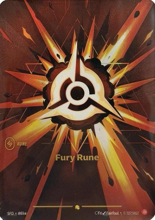 Fury Rune (Rune) (SFD-R01a) (Showcase) (Alternate Art)