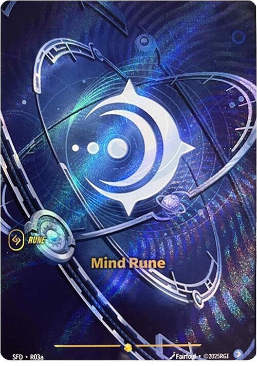 Mind Rune (Rune) (SFD-R03a) (Showcase) (Alternate Art)