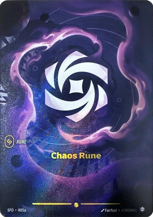 Chaos Rune (Rune) (SFD-R05a) (Showcase) (Alternate Art)