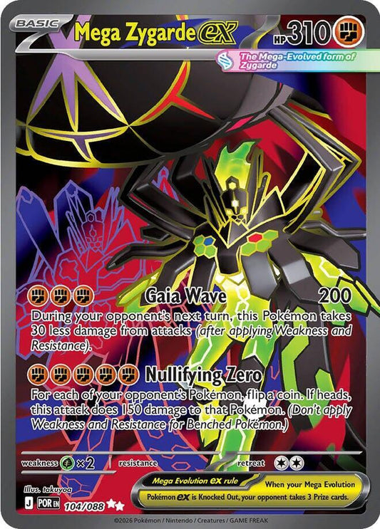 Mega Zygarde ex (Mega Evolution Pokémon ex) (POR-104/088) (Ultra Rare)