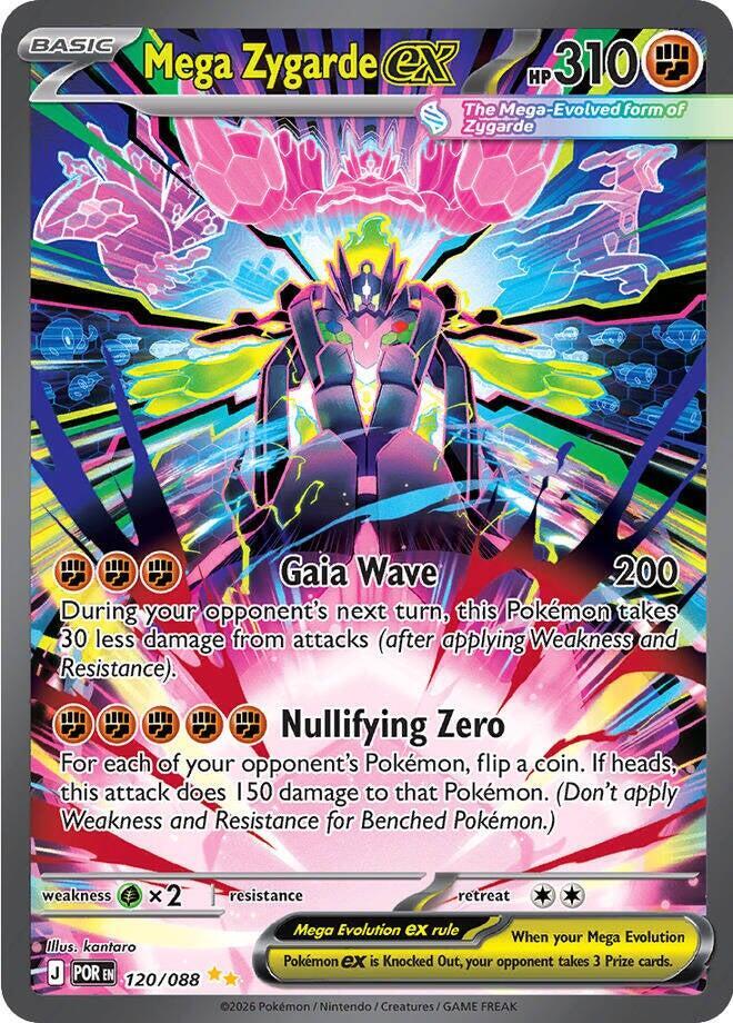 Mega Zygarde ex (Mega Evolution Pokémon ex) (POR-120/088) (Special Illustration Rare)