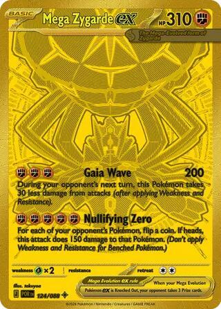 Mega Zygarde ex (Mega Evolution Pokémon ex) (POR-124/088) (Mega Hyper Rare)