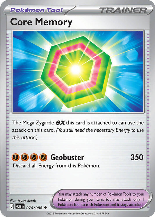 Core Memory (Pokémon Tool) (POR-070/088) (Uncommon)