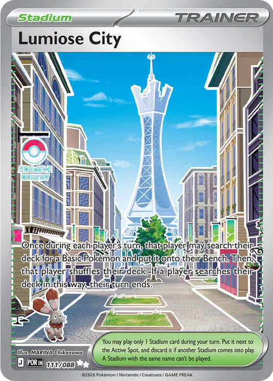 Lumiose City (Stadium) (POR-111/088) (Ultra Rare)