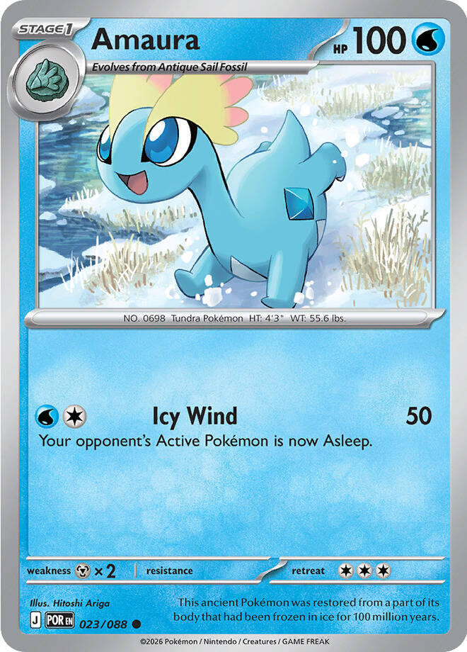 Amaura (Stage 1 Pokémon) (POR-023/088) (Common)