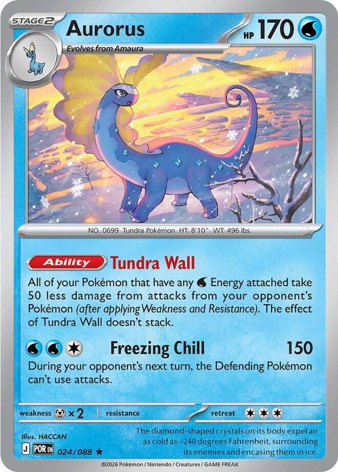 Aurorus (Stage 2 Pokémon) (POR-024/088) (Rare)