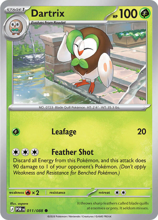 Dartrix (Stage 1 Pokémon) (POR-011/088) (Common)
