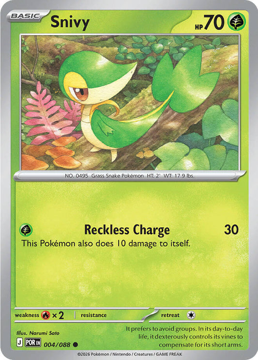 Snivy (Basic Pokémon) (POR-004/088) (Common)