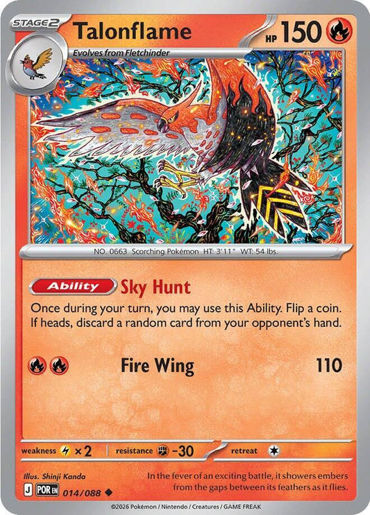 Talonflame (Stage 2 Pokémon) (POR-014/088) (Uncommon)