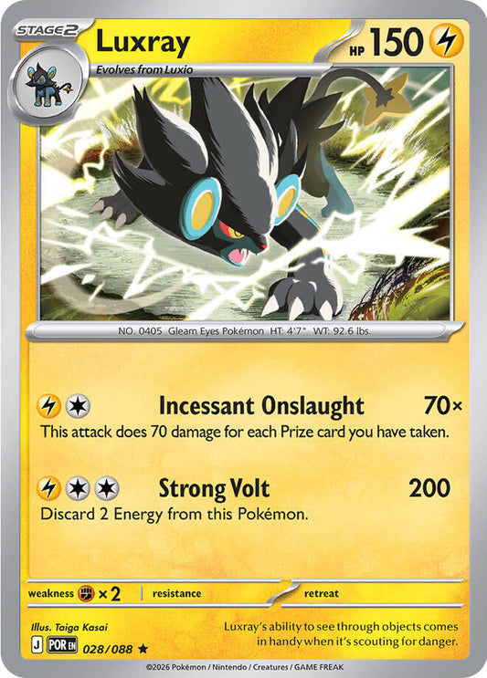 Luxray (Stage 2 Pokémon) (POR-028/088) (Rare)