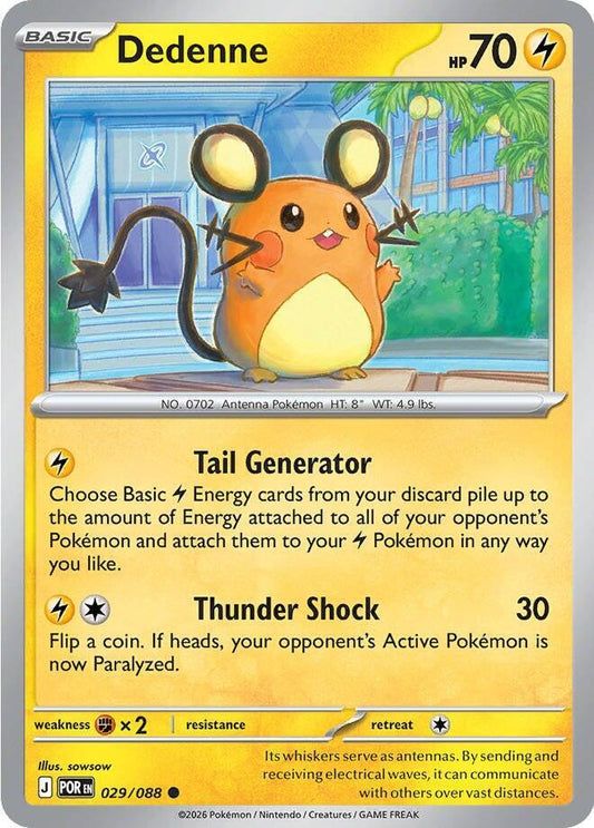 Dedenne (Basic Pokémon) (POR-029/088) (Common)