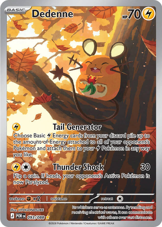 Dedenne (Basic Pokémon) (POR-093/088) (Illustration Rare)