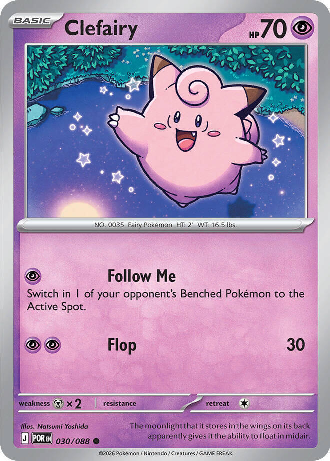 Clefairy (Basic Pokémon) (POR-030/088) (Common)
