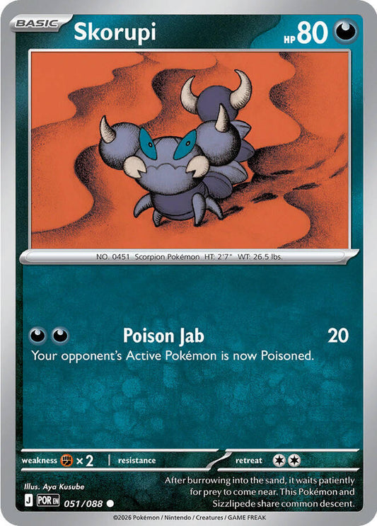 Skorupi (Basic Pokémon) (POR-051/088) (Common)