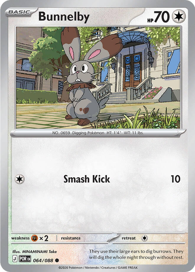 Bunnelby (Basic Pokémon) (POR-064/088) (Common)