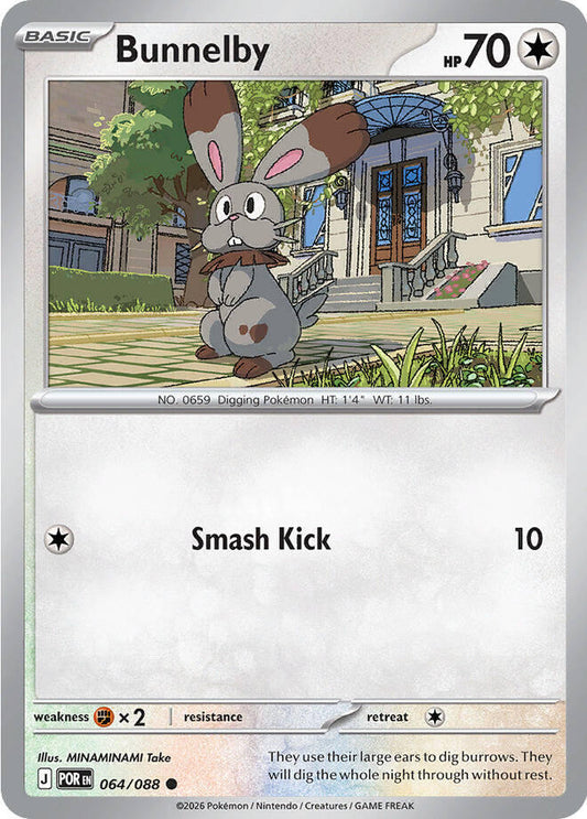 Bunnelby (Basic Pokémon) (POR-064/088) (Common)