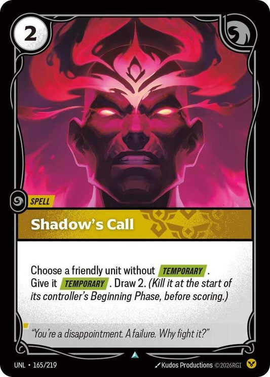Shadow's Call (Spell) (UNL-165/219) (U)