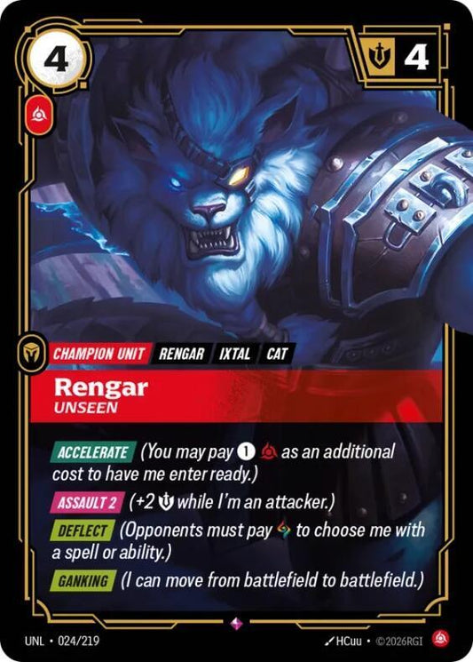 Rengar, Unseen (Unit) (UNL-024/219) (R)