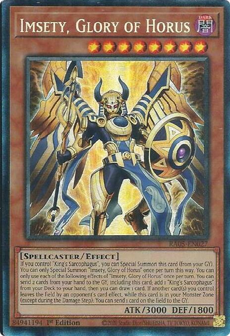 Imsety, Glory of Horus (MONSTER) (RA05-EN027)