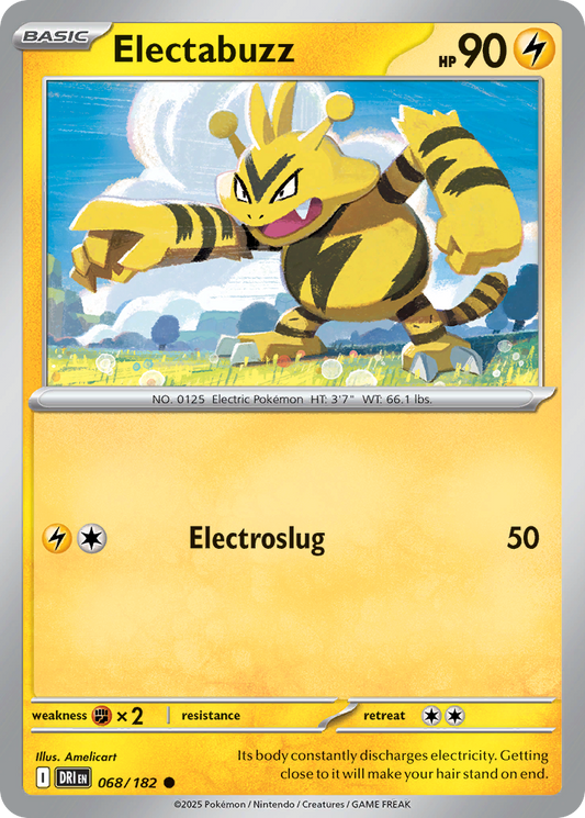 Electabuzz (Basic Pokémon) (DRI-068/182) (Common)