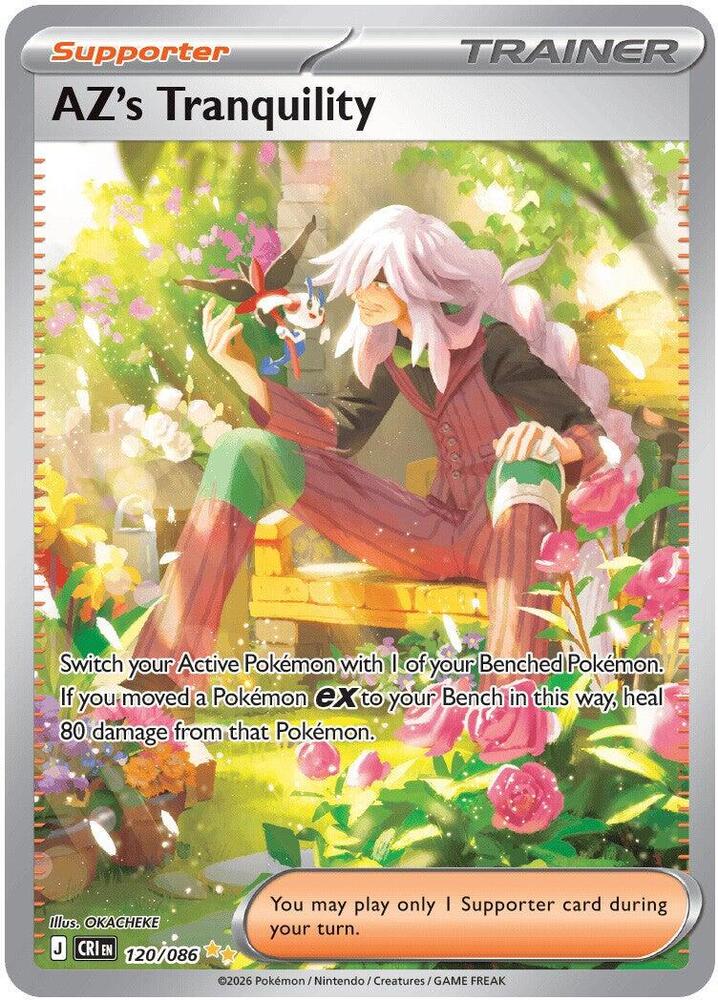 AZ's Tranquility (Supporter) (CRI-120/086) (Special Illustration Rare)