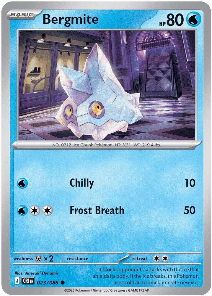 Bergmite (Basic Pokémon) (CRI-023/086) (Common)