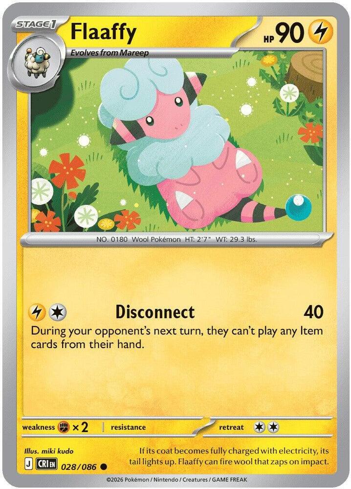 Flaaffy (Stage 1 Pokémon) (CRI-028/086) (Common)