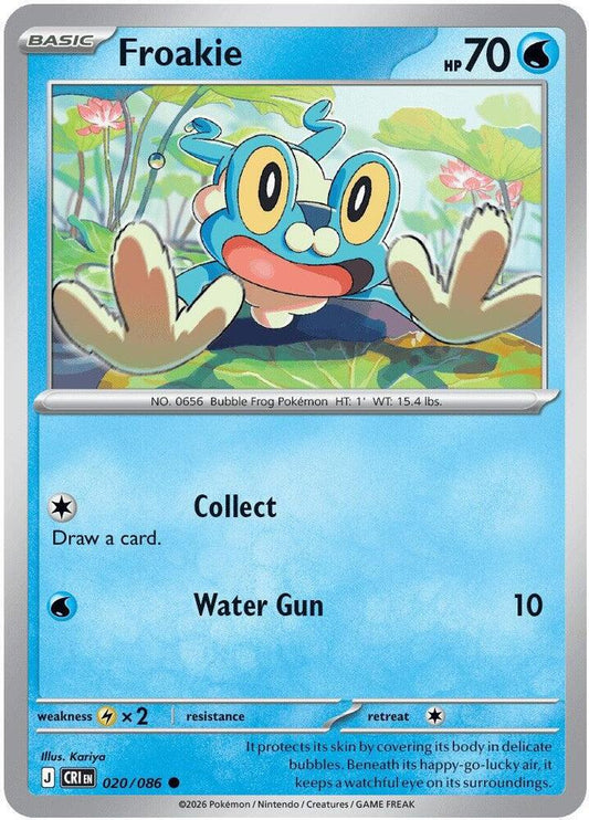 Froakie (Basic Pokémon) (CRI-020/086) (Common)