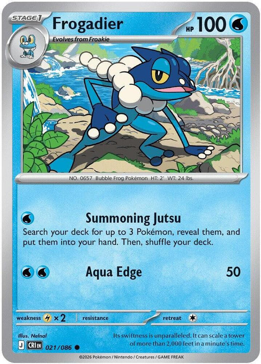 Frogadier (Stage 1 Pokémon) (CRI-021/086) (Common)