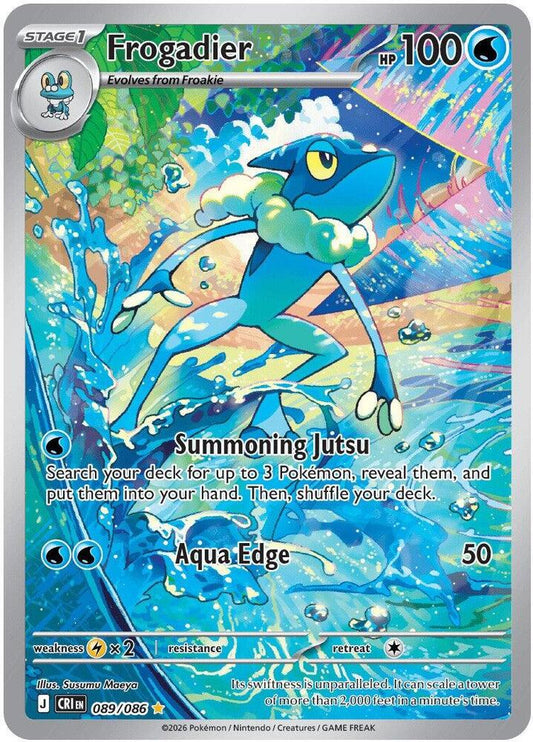 Frogadier (Stage 1 Pokémon) (CRI-089/086) (Illustration Rare)