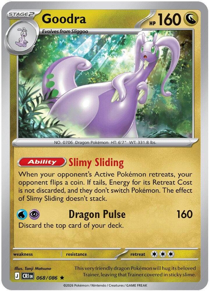 Goodra (Stage 2 Pokémon) (CRI-068/086) (Rare)