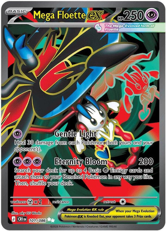 Mega Floette ex (Mega Evolution Pokémon ex) (CRI-101/086) (Ultra Rare)