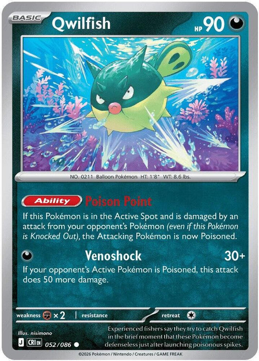 Qwilfish (Basic Pokémon) (CRI-052/086) (Common)