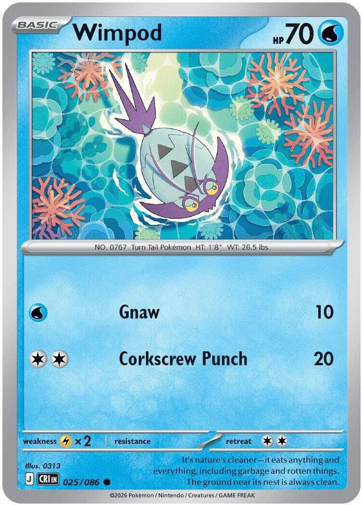 Wimpod (Basic Pokémon) (CRI-025/086) (Common)