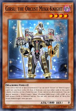 Girsu, the Orcust Mekk-Knight (MONSTER) (RA03-EN026) (SR/UR/SE/UL/PS/CR/QCSE)