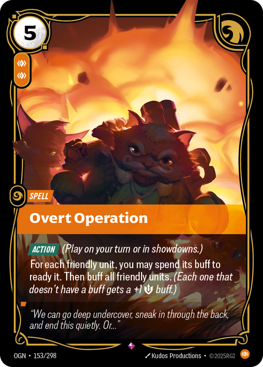 Overt Operation (Spell) (OGN-153/298) (Rare)